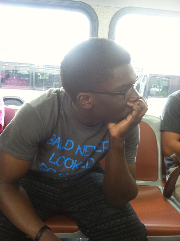 HSHSHornetBand's tweet image. Jubiril despondent. Happy he got his phone back, sad the screen is broken. #disneyworldproblems. HSHS band Disney