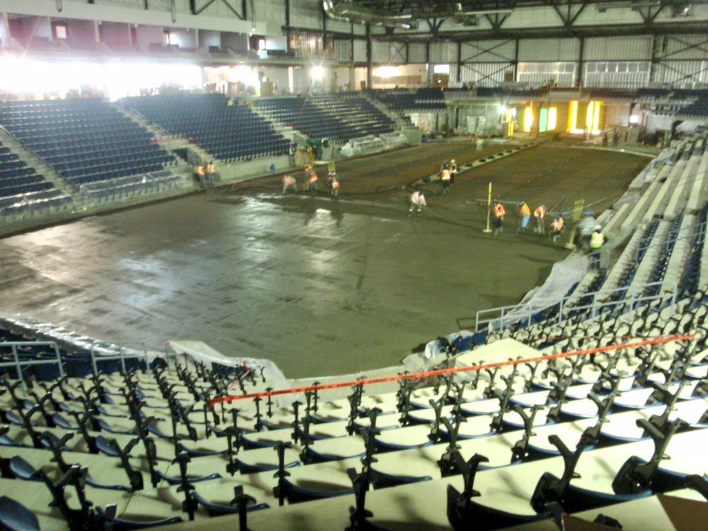 MH_Projects's tweet image. The @MH_EventCentre rink slab is being poured today! (And seats are going in.) @PCLConstruction @medicinehatcity