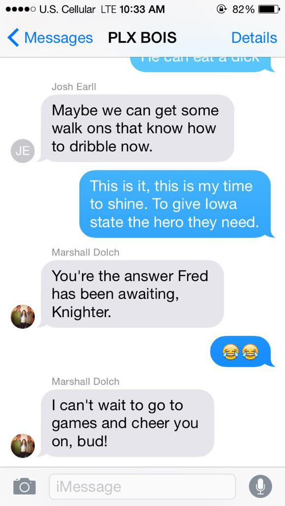 OfficialMKnight's tweet photo. I'm coming for ya @CycloneMBB #FutureWalkOn http://t.co/oB1N2H0rZM