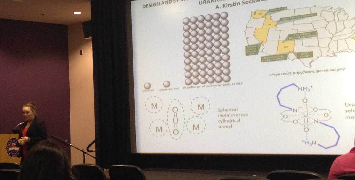 K. Sockwell, recycling uranium in nuclear waste to create usable energy  <a href="/Clemsonchem/">Clemson Chemistry</a> #CLEMSON3MT #CLEMSONRIM