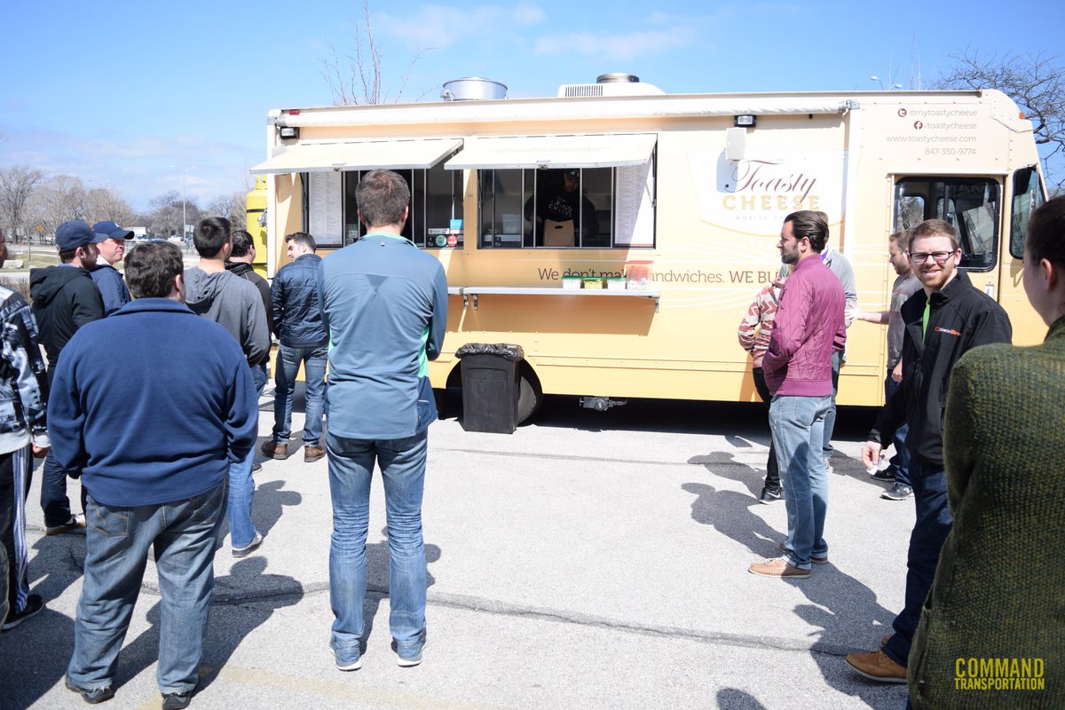 CommandTrans's tweet photo. @MyToastyCheese was a huge hit today! Thanks for coming by!

#GrilledCheese #Lunch #Yum #CommandTransportation http://t.co/hxfoUVKZ1H