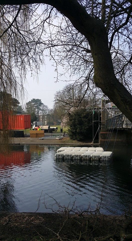 Work is currently taking place on repairing &amp; restoring the Wardown Park Bridge,
#Luton #wardownpark