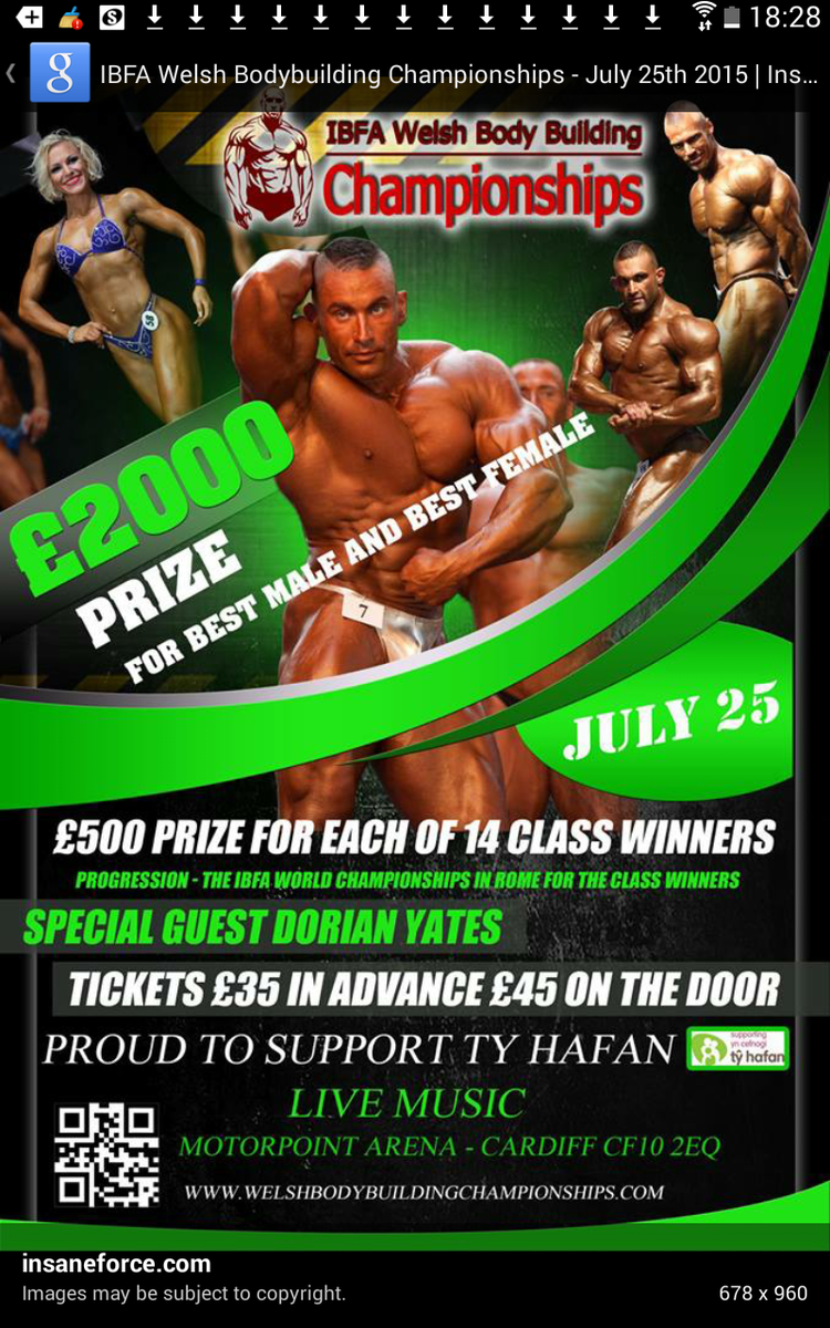 MaddersonMuscle's tweet photo. Come see me at IBFA Welsh Championships July 25th.

Competing in UK again at last 

@GeneticSupp @CustomDiets http://t.co/jUeTCZxuwK