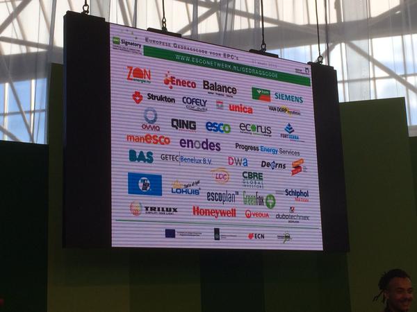 Mooi om <a href="/GreenFoxBV/">GreenFox</a> tussen alle grote namen te zien.
Trots op onze diverse Esco's en partners.
#escocongres