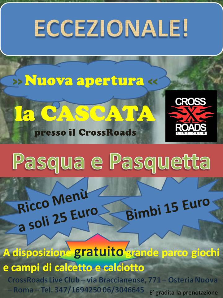 Pasqua e Pasquetta al CrossRoads! - crossroadsliveclub.net/2015/03/31/pas…