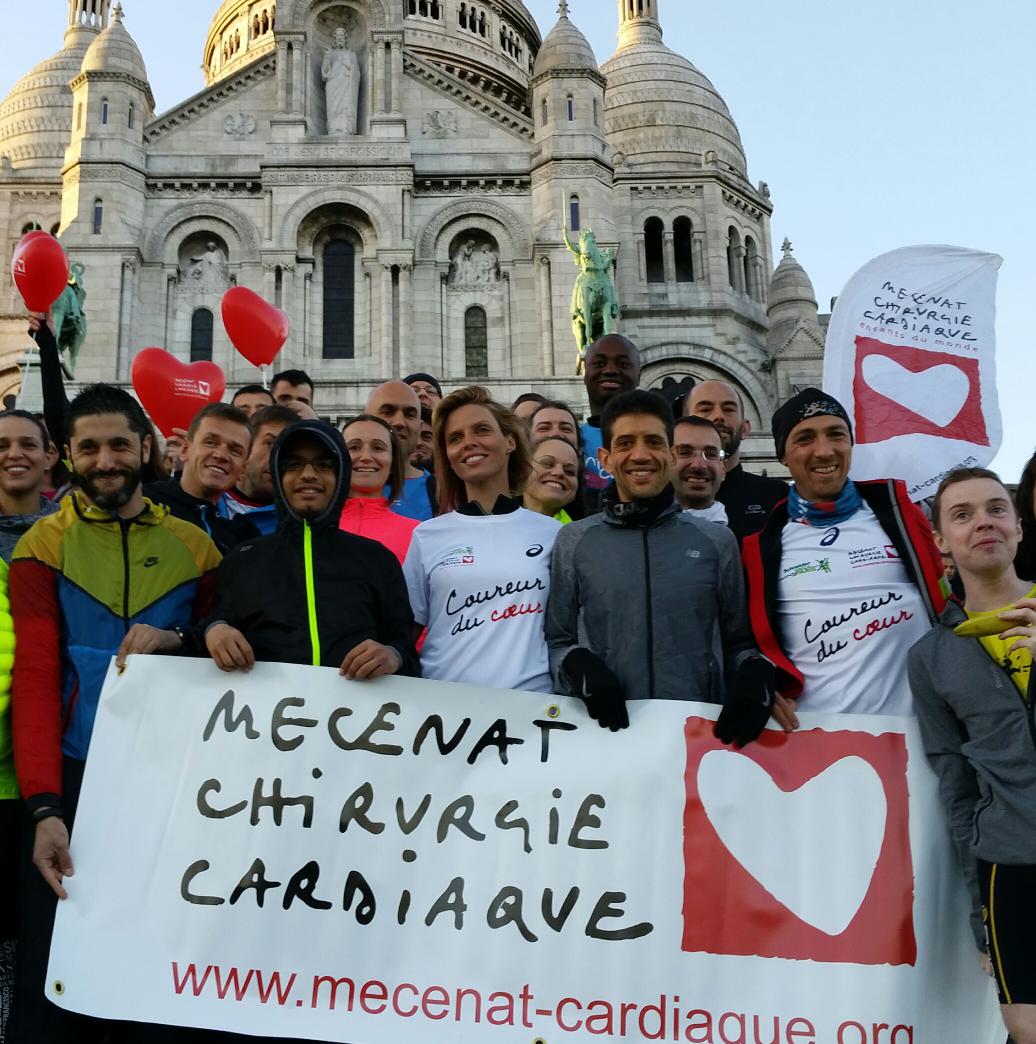 mecenatcardiaqu's tweet photo. #JoggingBreak solidaire #SacreCoeur #Montmartre avec @SylvieTellier en route vers le @parismarathon ! @JoggingInter http://t.co/s5wRAH8diF