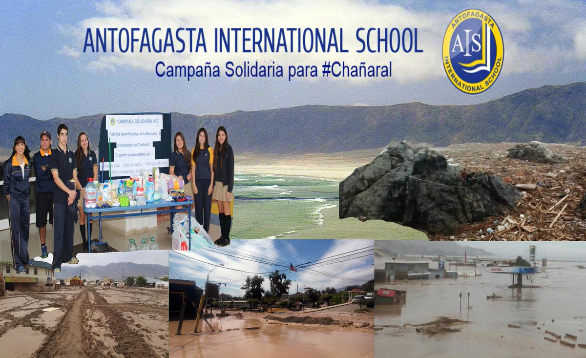 colegioais's tweet photo. Campaña Solidaria @colegioais para ayudar a #Chañaral pañales, ropa de cama, agua, útiles de aseo en #Antofagasta http://t.co/U66l27L5vq