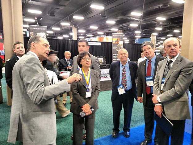 26Defense's tweet photo. Hon. Heidi Shyu attends HDTS and DVE demos at our booth. You can too! Visit us at booth 546 at during #15SUMMIT. http://t.co/K9SFHsANlu