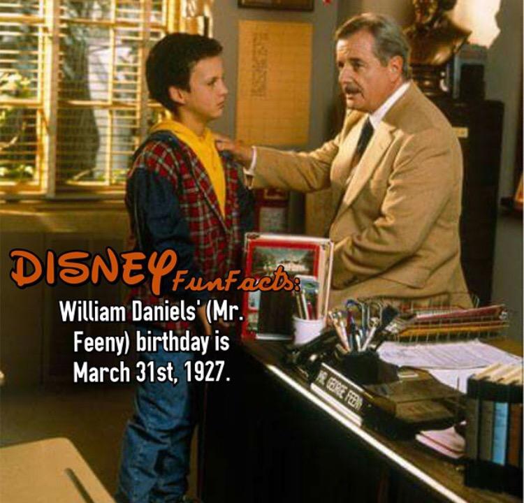 ADisneyMemory's tweet photo. Happy Birthday Mr. Feeny! http://t.co/IqNl4Hkmvo
