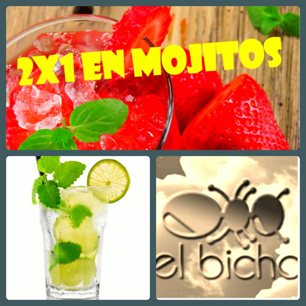 elbichoalmeria's tweet photo. Te apetece un mojito? Vente esta noche y prueba nuestros mojitos con nuestra oferta de 2x1!! #martesanto #Mojito 🔝🐜🍸 http://t.co/liw6wQlmlY