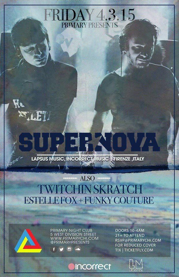 kiana_dogan's tweet photo. Friday @Supernovaitaly will be making their return to @Primarypresents! Way excited! 
Tix: http://t.co/k5SFJ56BWp http://t.co/CJU1qyd0Q4