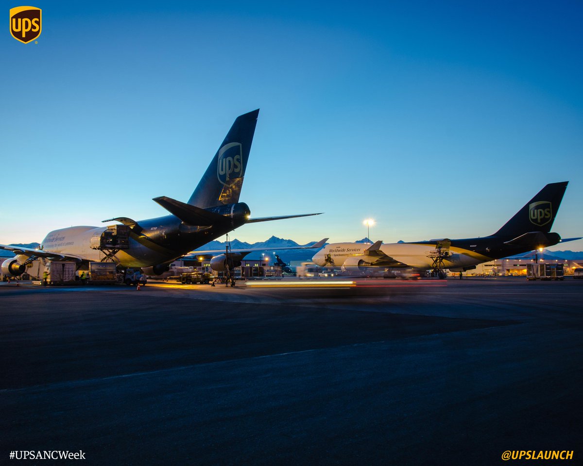 UPSAirlines's tweet photo. UPSers in Anchorage, Alaska, see 11-18 daily jet rotations. #avgeek #UPSANCWeek http://t.co/SkBXlGqGAf