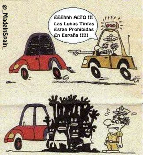_MadeInSpain_'s tweet photo. La Polemica De Las Lunas Tintadas en España. ^^ #humor #HumorNegro #HumorenLaBomba #chistes #Espana @_MadeInSpain_ http://t.co/l84H40tcOU