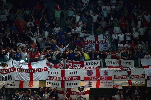 England fans in Italy tonight (via <a href="/CasualSaturdays/">Casual Saturdays</a>)