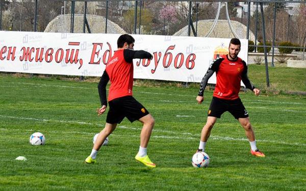 Glishic (R) resumed training earlier this month