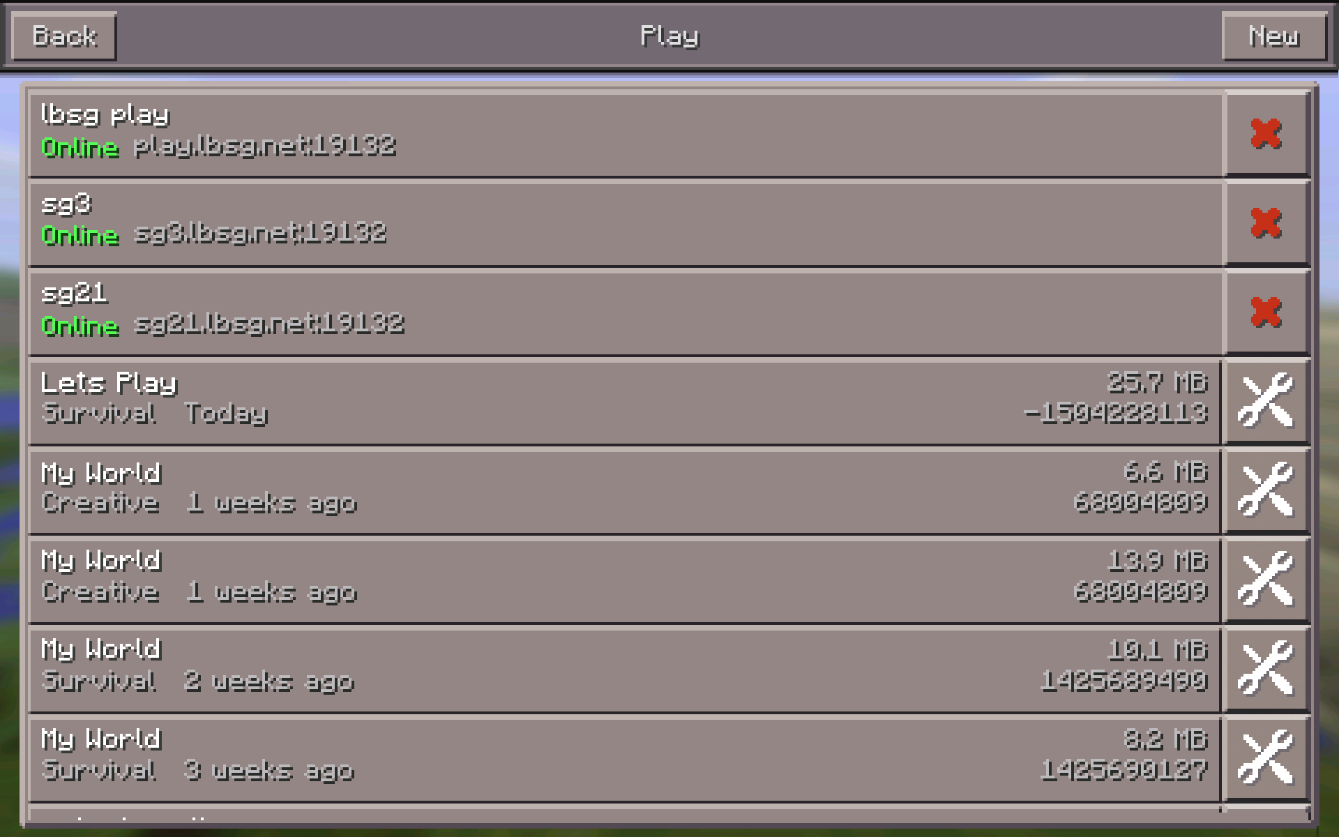 Minecraft pe dating server list
