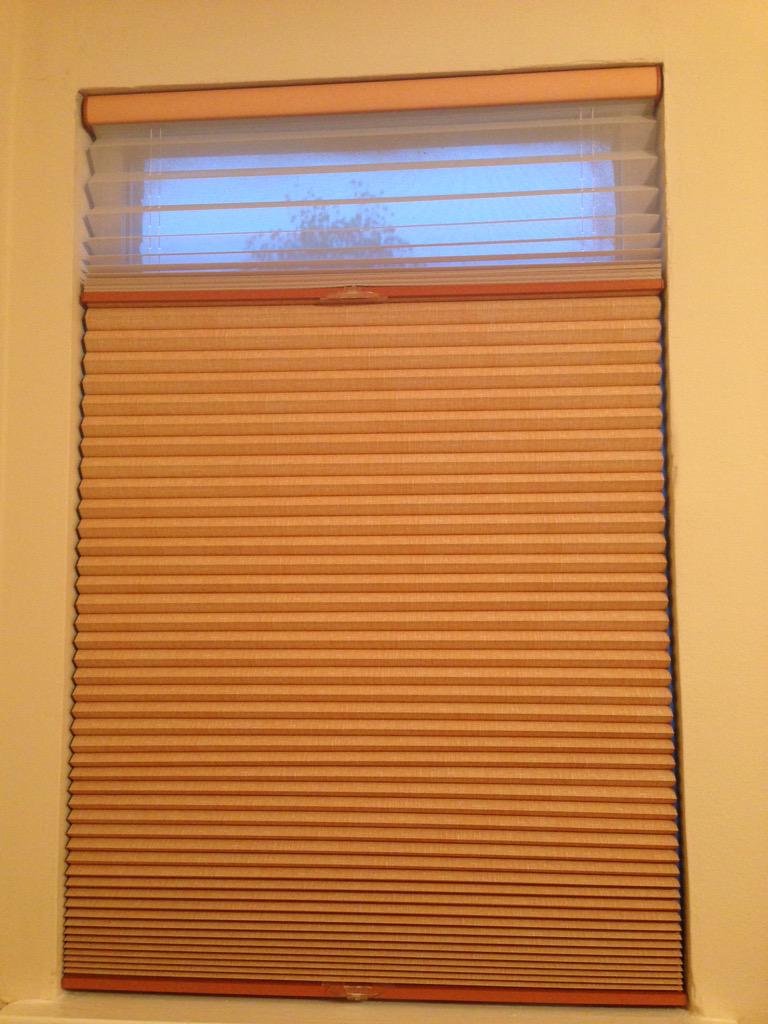 glassofespresso's tweet photo. #WhatIDoforWork is custom fit & design blinds for your windows. I installed these blackout/sheers for my bedroom :) http://t.co/5r6MttCdGp