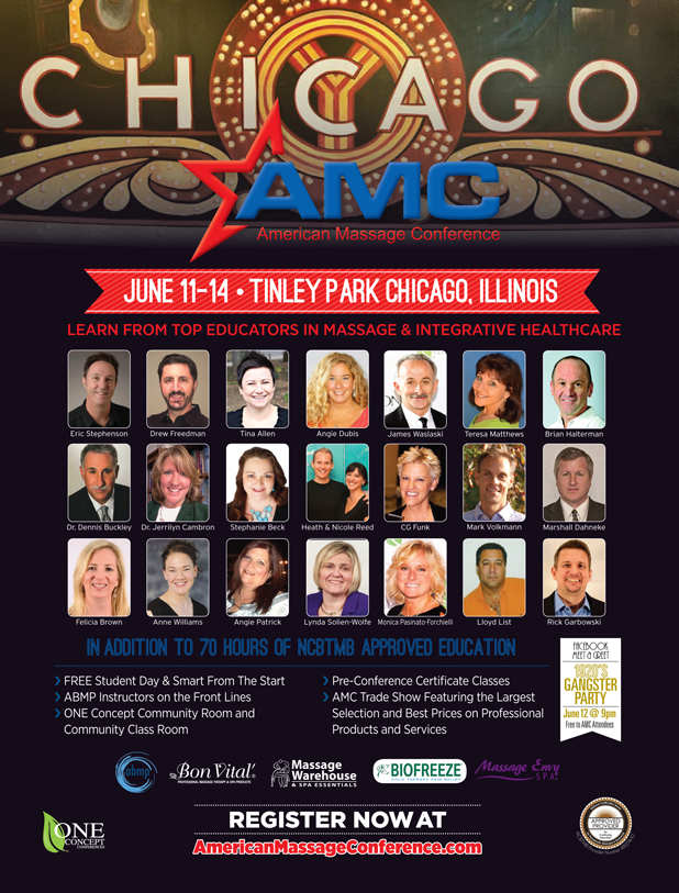 CanadianMassage's tweet photo. The American Massage Conference is coming to Chicago June 11-14. http://t.co/w0uceDZY0f http://t.co/JXoFkVDwGe