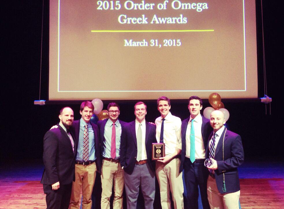 KSigBucknell's tweet photo. Former GM Doug Paglia took home Greek Man of the Year and we won Most Improved Chapter at Greek Awards! @KappaSigmaHQ http://t.co/v3nybHBO8F