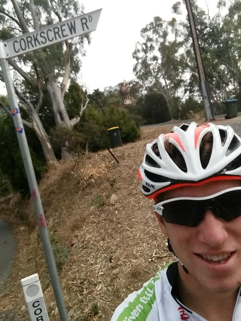 ryanchr1stensen's tweet photo. Climbing corkscrew with the @oliversracing boys,
#courserecon http://t.co/9BGzbw6om1