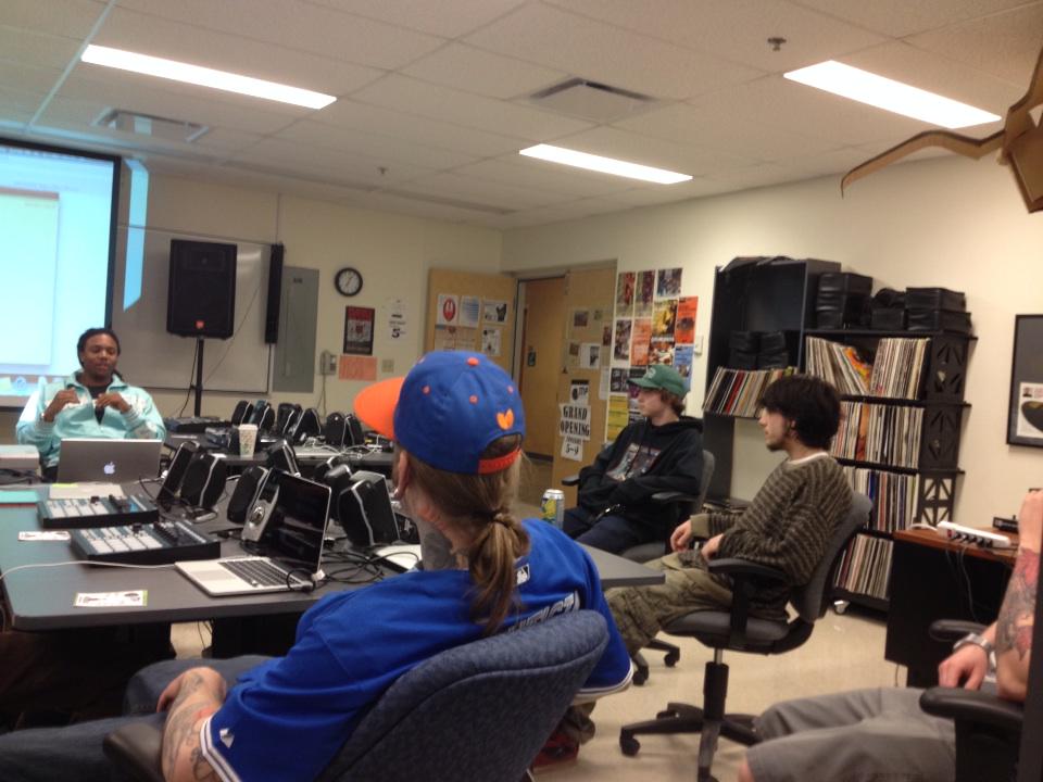 IMPLabs's tweet image. Rap: The Business workshop happening right now at the IMP Labs!!