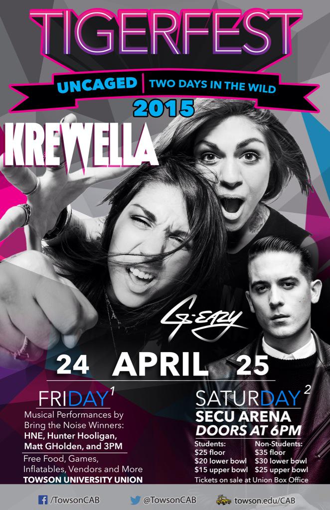 It's official. #Tigerfest2015 #Uncaged #2DaysintheWild For more info visit: bit.ly/TigerFest2015