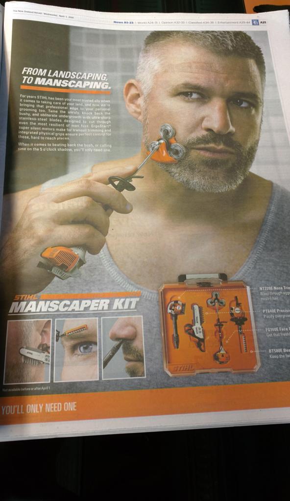 ANTS on Twitter: I totally want this Stihl manscaping kit! If it an #AprilFools joke http://t.co/zlD4EoFtjL" / Twitter