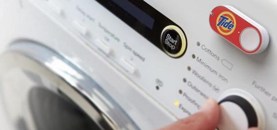 Stocktwits's tweet photo. The new Amazon Dash button has everyone's attention. Place it. Click it. Delivered -> http://t.co/UjqqPC8QJK $AMZN http://t.co/t0Ja2njfJE