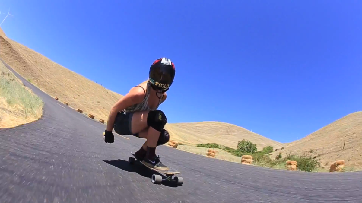 longboardgirls's tweet photo. Our girl @amandaCMNDR just dropped her latest video charging down Maryhill &amp; self-edited http://t.co/v9yqeZ5hlA YES http://t.co/wKLWaseEPS