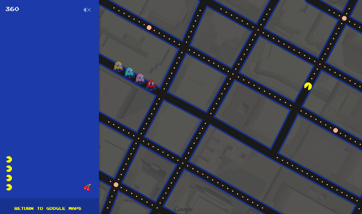 Google Maps now lets you turn any location into a game of Pac-Man - The  Verge