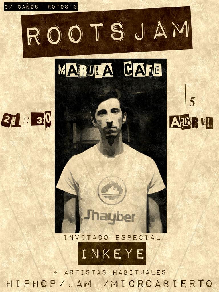 rootsjammarula's tweet photo. #INKEYE  #ROOTSJAM #5ABRIL @MarulaCafe http://t.co/wyTSWl3cbW
