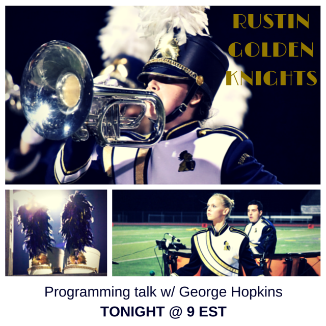 usbands's tweet photo. It's all about Rustin HS tonight @ 9 EST! Tune in for a talk on their show design: http://t.co/2BtJoZ2849 http://t.co/OT1limE2FW