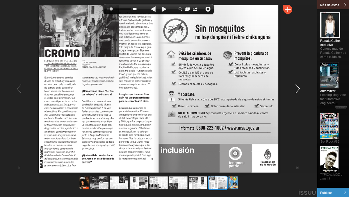 cromorock's tweet photo. Nota a Cromo en Ojerosa | Revista Dale
Lean y compartan Cromados...
http://t.co/zeGYtBVEus http://t.co/Do0yRKHwjW