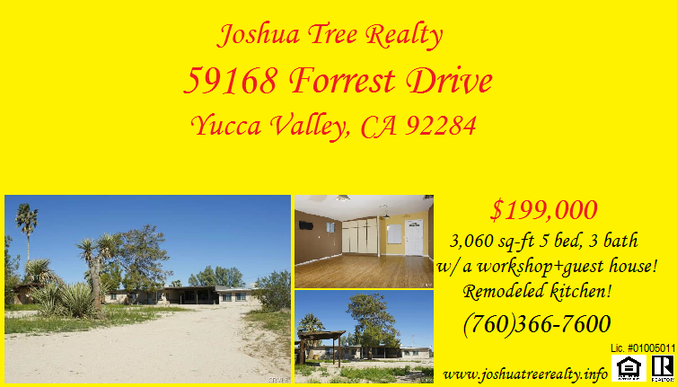 JoshuaTreeHomes's tweet photo. For more information call (760)366-7600!
http://t.co/bsZzoIQbFv
#homesforsale http://t.co/ogmMI1YKBN