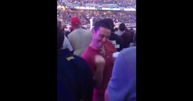 JOEdotie's tweet photo. Video: Three Irish chancers managed to blag their way into VIP seats at Wrestlemania #FairPlay http://t.co/p4zYYKBZ2b http://t.co/91sPF6OiVy