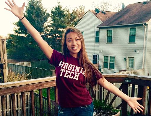 cville_dteam's tweet photo. Congrats to our gorgeous senior, April, on becoming a Hokie!! 🐔❤️💛 #gobblegobble #hokiehokiehi #techtechVPI http://t.co/2fHtuofCpm