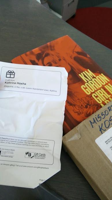 Thanks to <a href="/kaltrinahoxha/">Kaltrina Hoxha</a> <a href="/drenukmata/">Dren Ukmata</a> and <a href="/amazon/">Amazon</a> obviously,I shall spend this weekend with <a href="/KimletGordon/">Kim Gordon</a> #girlinaband