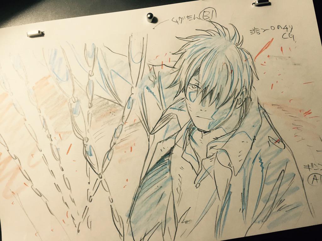 西位 輝実 Nlshii Terumi 今ちょうどギンコの死ぬとこの原画やってます 泣けるわぁ T T Http T Co P6d8oqmvxy