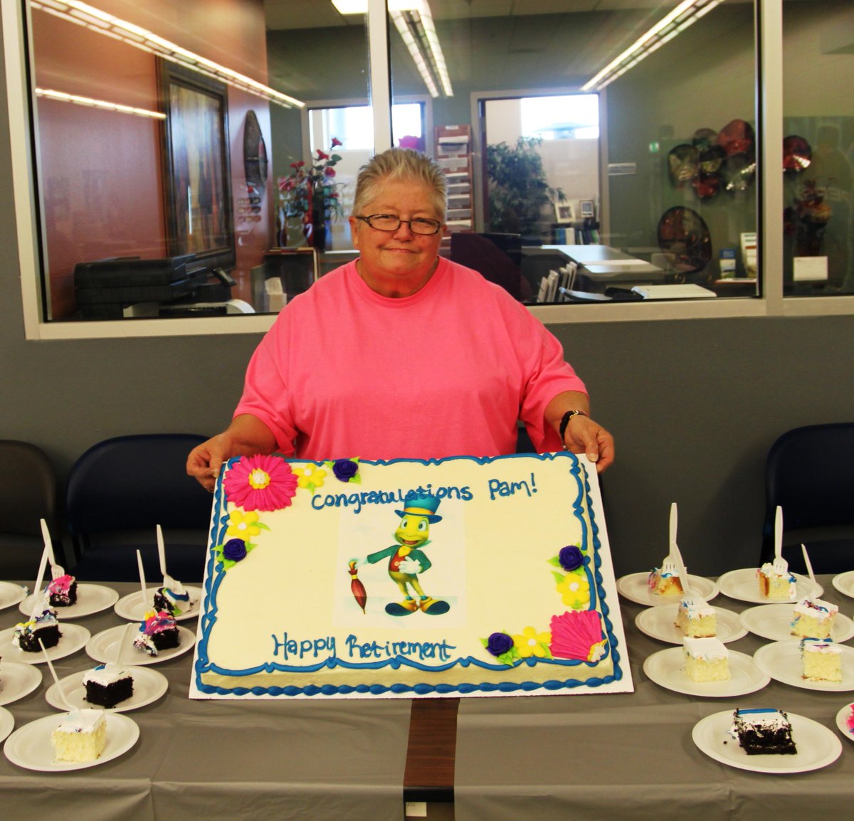 HEWilliamsInc's tweet photo. Congratulations to Pam on retirement after #41years! She's been working here since #summer1973. #cheerstoyears http://t.co/cIeulZ7TBc