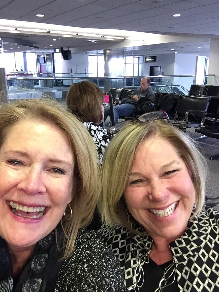 We survived!! Had a blast but brain dead. Heading home with <a href="/GailPerrync/">Gail Perry</a> #afpfc