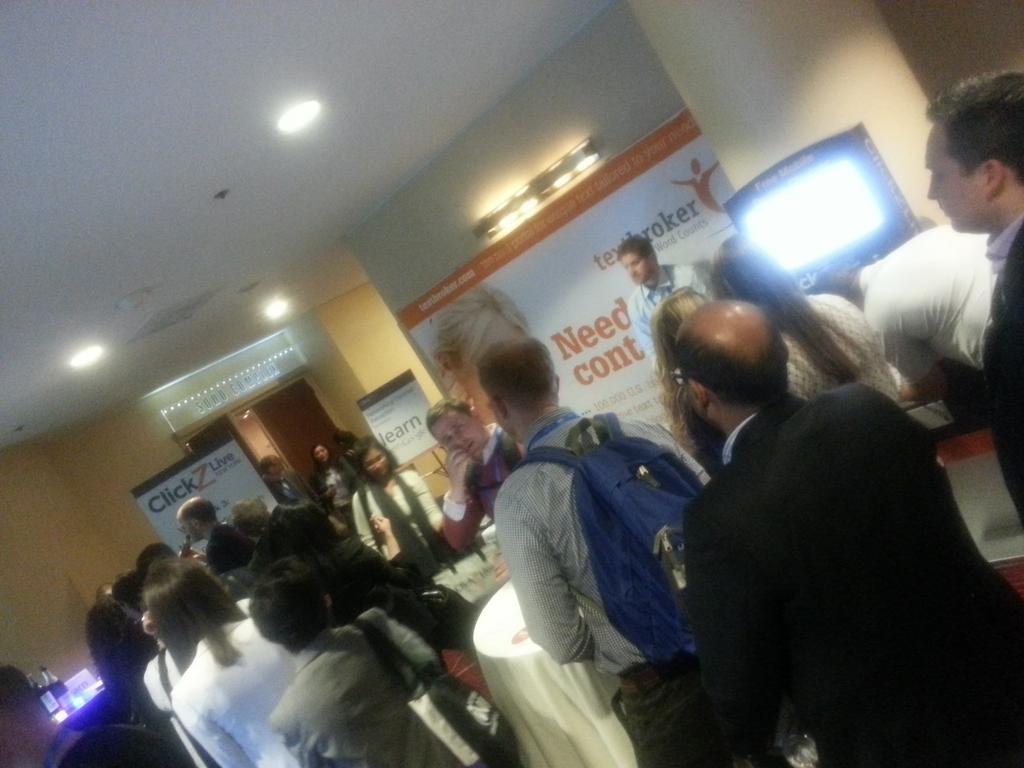 Ksenia_Newton's tweet photo. The biggest line is always to a bar :) #clickzny #CZLNY http://t.co/I8UqSaPAfL