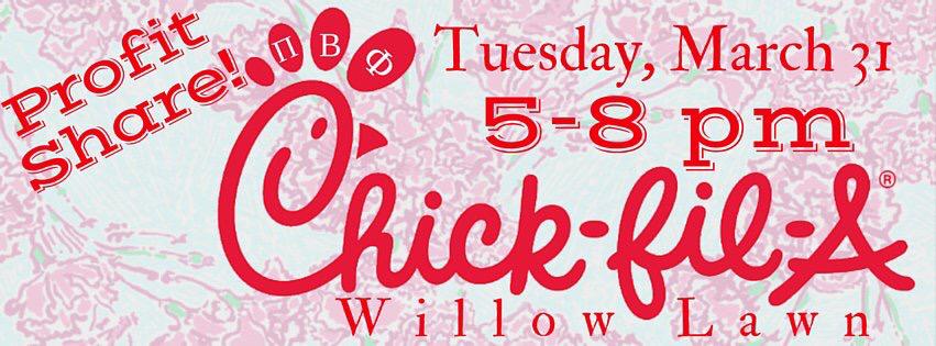 RichmondPiPhi's tweet photo. Don't forget to grab some Willow Lawn Chick•fil•A tonight between 5 and 8 to help raise funds for Read.Lead.Achieve! http://t.co/Ofg2QUfD3v