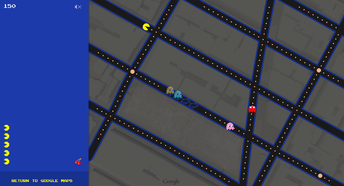 Here's the sneaky way you can play Pac-Man at work thanks to <a href="/googlemaps/">Google Maps</a> whosay.com/l/mmyanxA