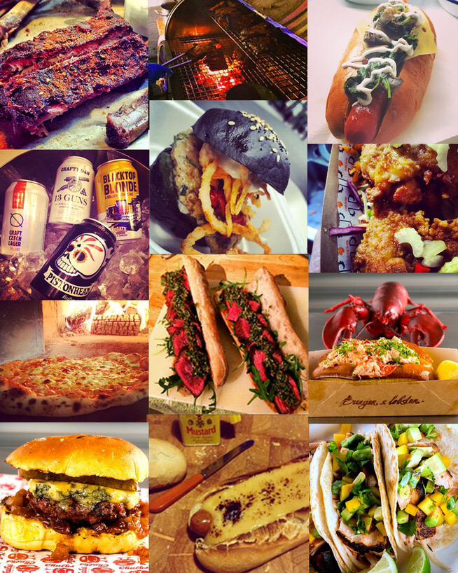 SuperBurgerBros's tweet photo. Showing our love for some fine pop-ups http://t.co/ssmkgB8TpB @hangfirebbq @churrosandchoc @thebruleebar &amp; others http://t.co/FqqWlaohSq