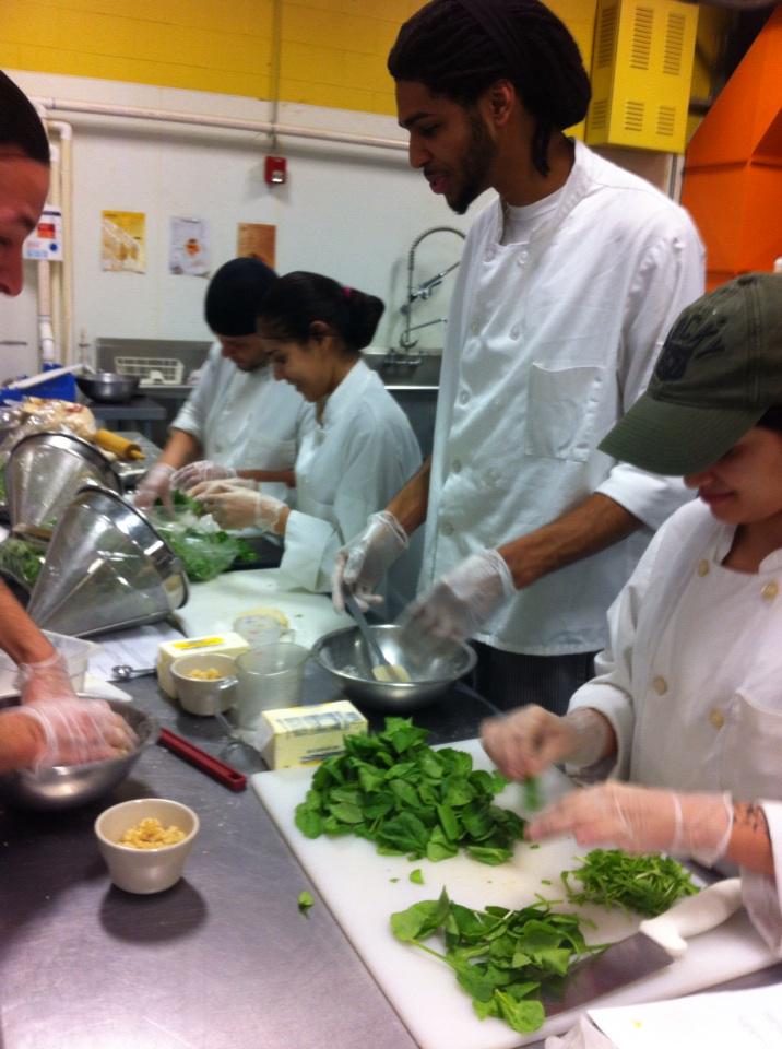 HRSingleton's tweet photo. @rihospitality culinary students making ravioli tonight! http://t.co/ne0u3NevEq