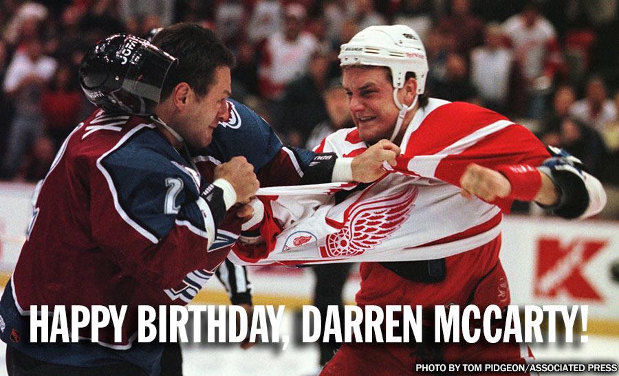 Happy birthday to former Detroit Red Wings Grind Liner Darren McCarty! 