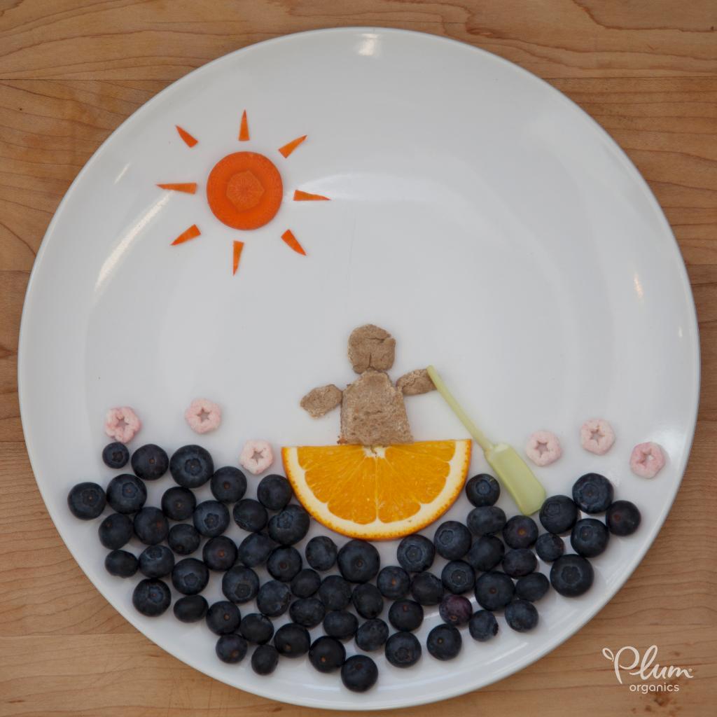 PlumOrganics's tweet photo. Ahoy, matey! This little plum is out to sea! #foodart #feedamazing http://t.co/w0K5lKTAD2