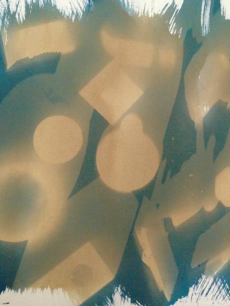 GalleryBleu's tweet image. cyanotype done by a 23 month old!! let art be in everyone's heart! #kidsart #art #kidclasses #popgallery