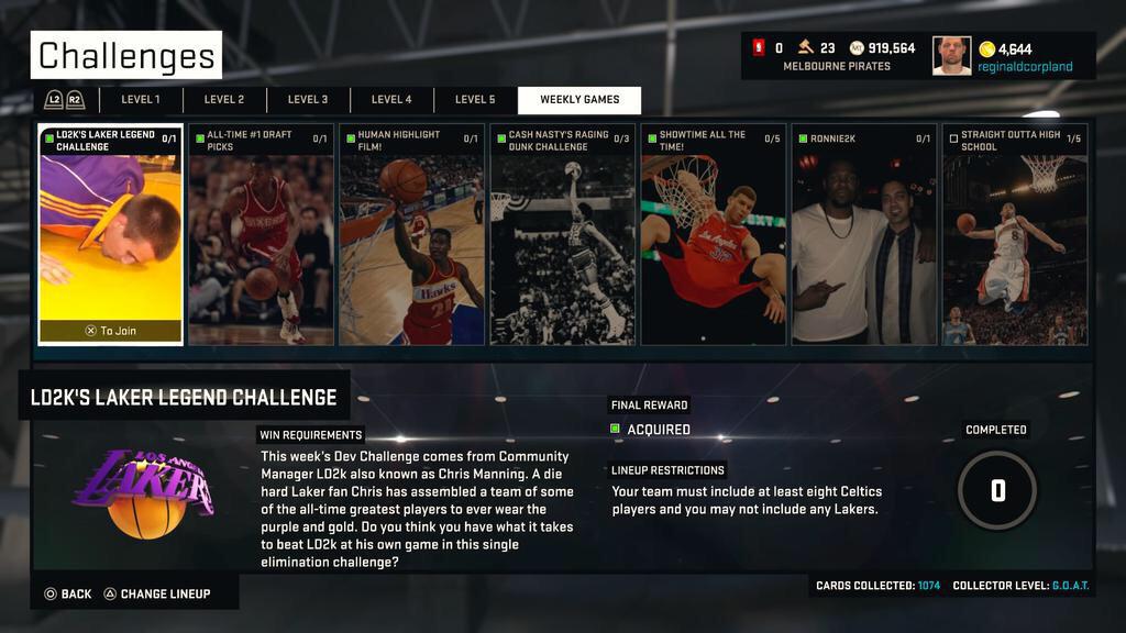 NBA2kAustralian's tweet photo. Hey @LD2K 
Heard you might be rewarding those that finished #LD2KChallenge with Pink Diamonds? Say it's true 😄 http://t.co/JxUGQ0nzzP