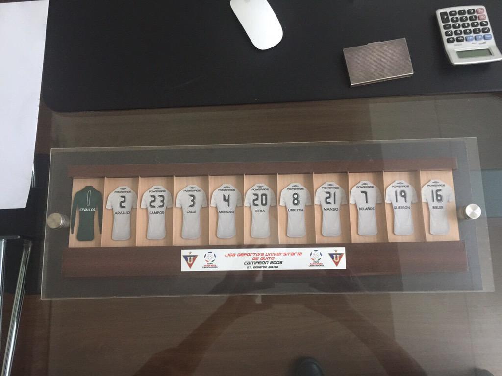 Orgulloso de haber sido parte de esta gran hazaña,solo nosotros creíamos que era posible #LDU CAMPEÓN DE AMÉRICA!!!!